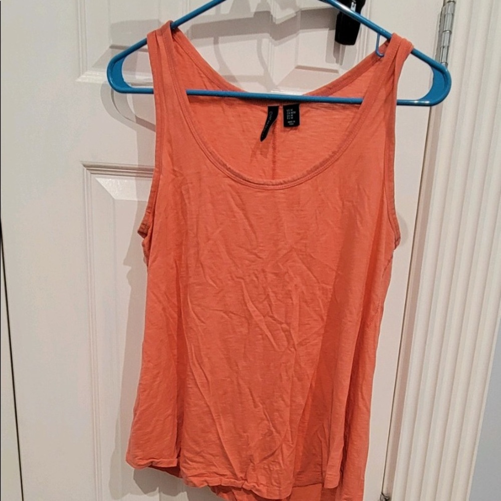 Tank top, size medium, coral